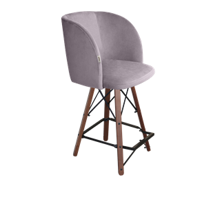 Полубарный стул SHT-ST33 / SHT-S80-1 (сиреневая орхидея/темный орех/черный) в Лангепасе