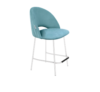 Полубарный стул SHT-ST34-1 / SHT-S29P-1 (голубая пастель/белый муар) в Урае