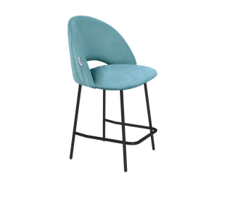 Полубарный стул SHT-ST34-1 / SHT-S29P-1 (голубая пастель/черный муар) в Когалыме