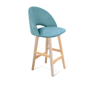 Полубарный стул SHT-ST34-1 / SHT-S65-1 (голубая пастель/прозрачный лак) в Лангепасе