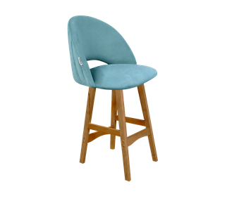 Полубарный стул SHT-ST34-1 / SHT-S65-1 (голубая пастель/светлый орех) в Когалыме