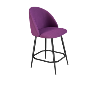 Полубарный стул SHT-ST35 / SHT-S148-1 (ягодное варенье/черный муар) в Лангепасе