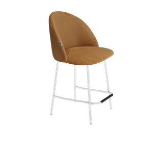Полубарный стул SHT-ST35 / SHT-S29P-1 (горчичный/белый муар) в Лангепасе