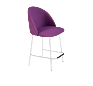 Полубарный стул SHT-ST35 / SHT-S29P-1 (ягодное варенье/белый муар) в Лангепасе