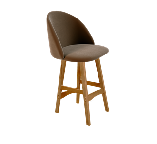 Полубарный стул SHT-ST35 / SHT-S65-1 (кофейный ликер/светлый орех) в Сургуте
