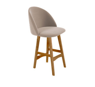 Полубарный стул SHT-ST35 / SHT-S65-1 (латте/светлый орех) в Урае