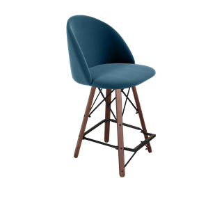 Полубарный стул SHT-ST35 / SHT-S80-1 (тихий океан/темный орех/черный) в Пыть-Яхе