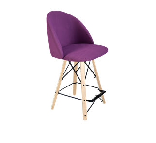 Полубарный стул SHT-ST35 / SHT-S80-1 (ягодное варенье/прозрачный лак/черный) в Югорске