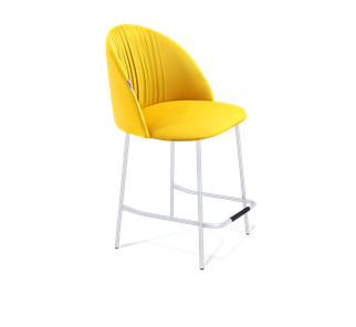 Полубарный стул SHT-ST35-1 / SHT-S29P-1 (имперский жёлтый/хром лак) в Лангепасе