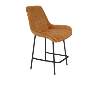 Полубарный стул SHT-ST37 / SHT-S29P-1 (горчичный/черный муар) в Когалыме