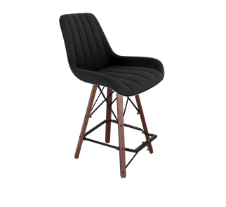 Полубарный стул SHT-ST37 / SHT-S80-1 (ночное затмение/темный орех/черный) в Лангепасе