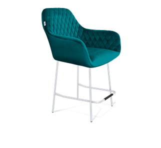 Полубарный стул SHT-ST38 / SHT-S29P-1 (альпийский бирюзовый/хром лак) в Лангепасе