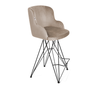 Полубарный стул SHT-ST39 / SHT-S66-1 (латте/черный муар) в Лангепасе