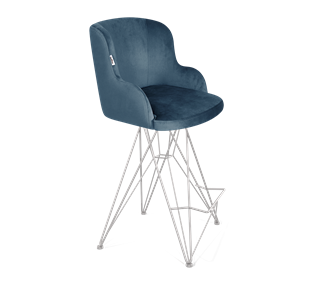 Полубарный стул SHT-ST39 / SHT-S66-1 (тихий океан/хром лак) в Лангепасе
