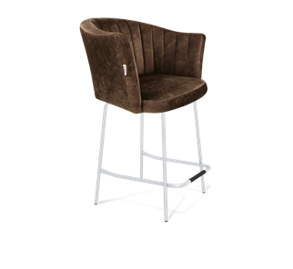 Полубарный стул SHT-ST42-1 / SHT-S29P-1 (кофейный трюфель/хром лак) в Когалыме