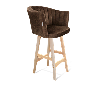 Полубарный стул SHT-ST42-1 / SHT-S65-1 (кофейный трюфель/прозрачный лак) в Когалыме