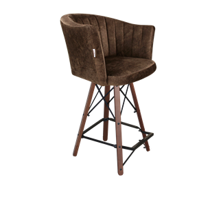 Полубарный стул SHT-ST42-1 / SHT-S80-1 (кофейный трюфель/темный орех/черный) в Нижневартовске