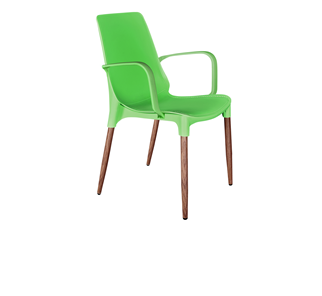 Кухонный стул SHT-ST76/S424-С (зеленый/темный орех) в Лангепасе