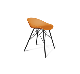 Обеденный стул SHT-ST19/S37 (оранжевый/черный муар) в Нягани