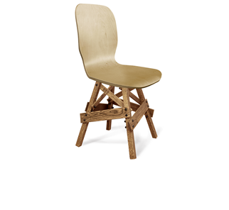 Кухонный стул SHT-ST15-1/S71 (прозрачный лак/дуб брашированный коричневый) в Лангепасе