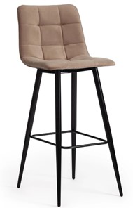 Барный стул CHILLY (mod.7095б) 50х44х104 бежевый barkhat 5/черный арт.19637 в Урае