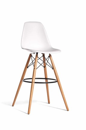 Барный стул DSL 110 Wood bar (белый) в Лангепасе - изображение