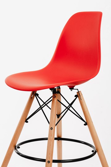 Барный стул DSL 110 Wood bar (красный) в Нижневартовске - изображение 2
