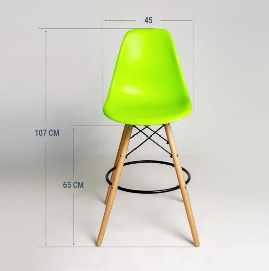 Барный стул DSL 110 Wood bar (Салатовый) в Урае - изображение 1