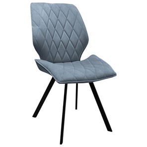Обеденный стул BRABIX "Rombo CF-077", велюр серый, каркас металлический усиленный черный, 532776 в Радужном