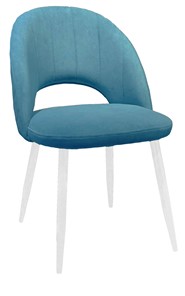Обеденный стул 217 V16 голубой/белый в Лангепасе