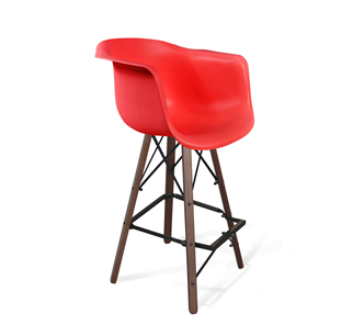 Барный стул SHT-ST31/S80 (красный/темный орех/черный) в Лангепасе