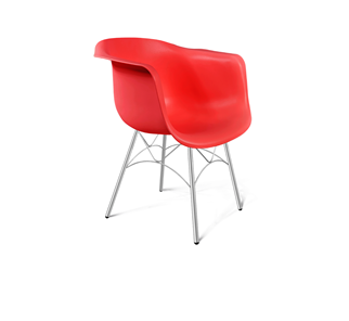 Обеденный стул SHT-ST31/S107 (красный/хром лак) в Лангепасе