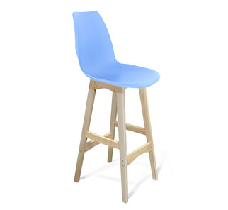 Барный стул SHT-ST29/S65 (голубой pan 278/прозрачный лак) в Нягани
