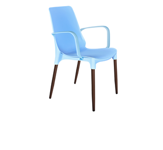 Кухонный стул SHT-ST76/S424-С (голубой/коричневый муар) в Лангепасе