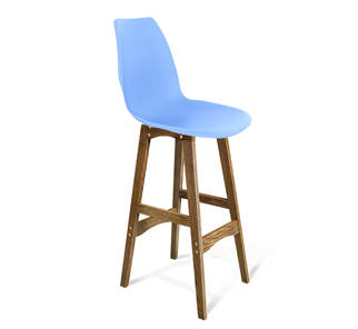 Барный стул SHT-ST29/S65 (голубой pan 278/дуб брашированный коричневый) в Нижневартовске