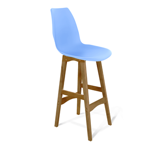 Барный стул SHT-ST29/S65 (голубой pan 278/светлый орех) в Лангепасе