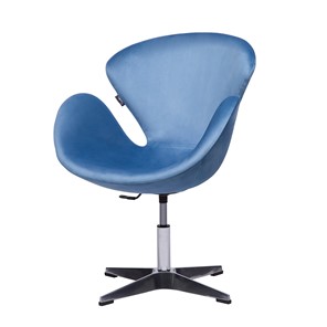 Компьютерное кресло Беннет-2, Микровелюр голубой в Нижневартовске