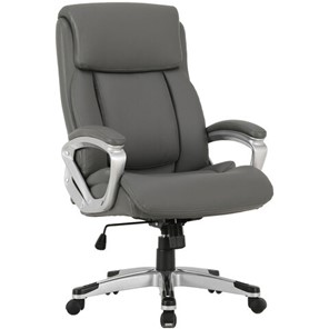 Офисное кресло Brabix Premium Level EX-527 (пружинный блок, рециклированная кожа, серое) 531937 в Лангепасе