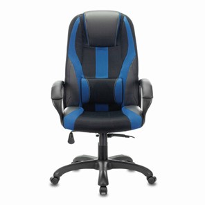Компьютерное кресло Brabix Premium Rapid GM-102 (экокожа/ткань, черное/синее) 532106 в Пыть-Яхе