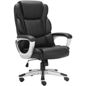 Кресло компьютерное Brabix Premium Rest EX-555 (пружинный блок, экокожа, черное) 531938 в Когалыме
