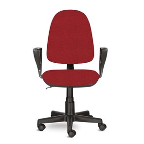 Компьютерное кресло Brabix Prestige Ergo MG-311 (регулируемая эргономичная спинка, ткань, красное) 532424 в Нягани