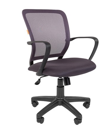 Кресло компьютерное CHAIRMAN 698 black TW, ткань, цвет серый в Нижневартовске - изображение
