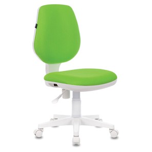 Кресло офисное Brabix Fancy MG-201W (без подлокотников, пластик белый, салатовое) 532414 в Радужном