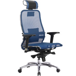 Кресло офисное Samurai S-3.04, синий в Нягани