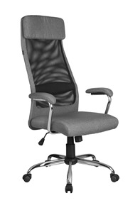 Кресло компьютерное Riva Chair 8206 HX (Серый/черный) в Советском