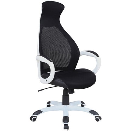 Офисное кресло Brabix Premium Genesis EX-517 (пластик белый, ткань/экокожа/сетка черная) 531573 в Лангепасе - изображение