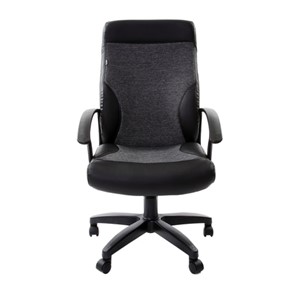 Офисное кресло Brabix Trust EX-535 (экокожа черная, ткань серая) в Урае