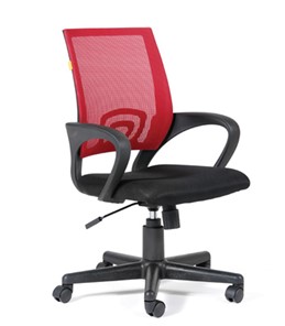 Компьютерное кресло CHAIRMAN 696 black Сетчатый акрил DW69 красный в Нягани