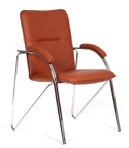Офисное кресло CHAIRMAN 850 Экокожа Terra 111 коричневая в Сургуте