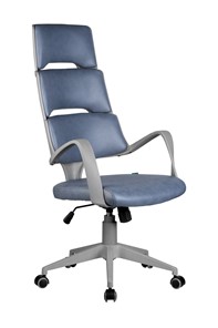 Кресло компьютерное Riva Chair SAKURA (Альпийское озеро/серый) в Радужном